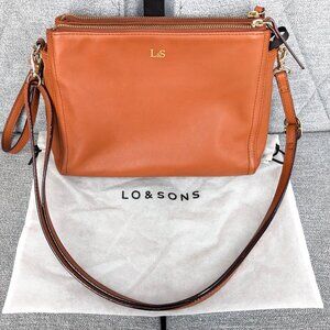 Lo & Sons "The Pearl" Bag, Sienna Tan Napa Leather, w/ Dust Bag, Great Condition